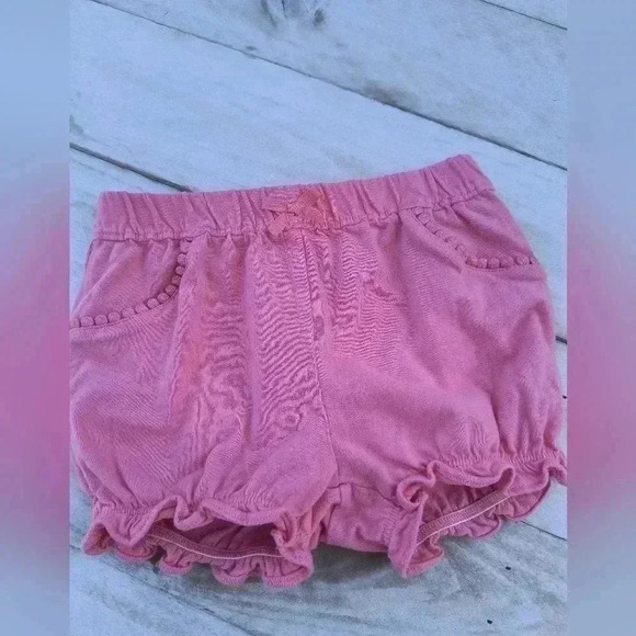 Carter's Baby Girls Pink Ruffle Shorts Bloomer Style Size 18 Months - Picture 2 of 5